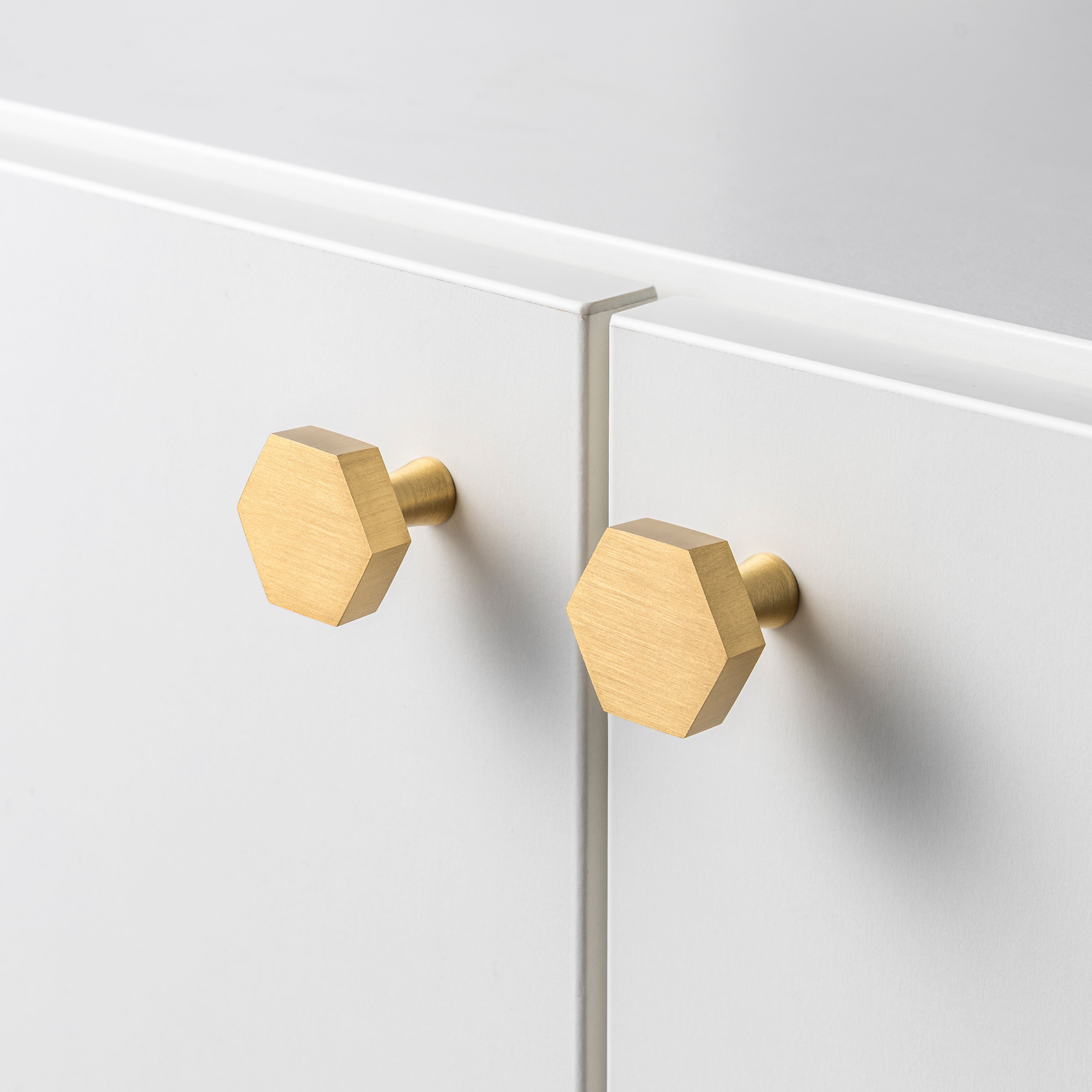 The Hexagon – Knopp, Mässing - Freya Home
