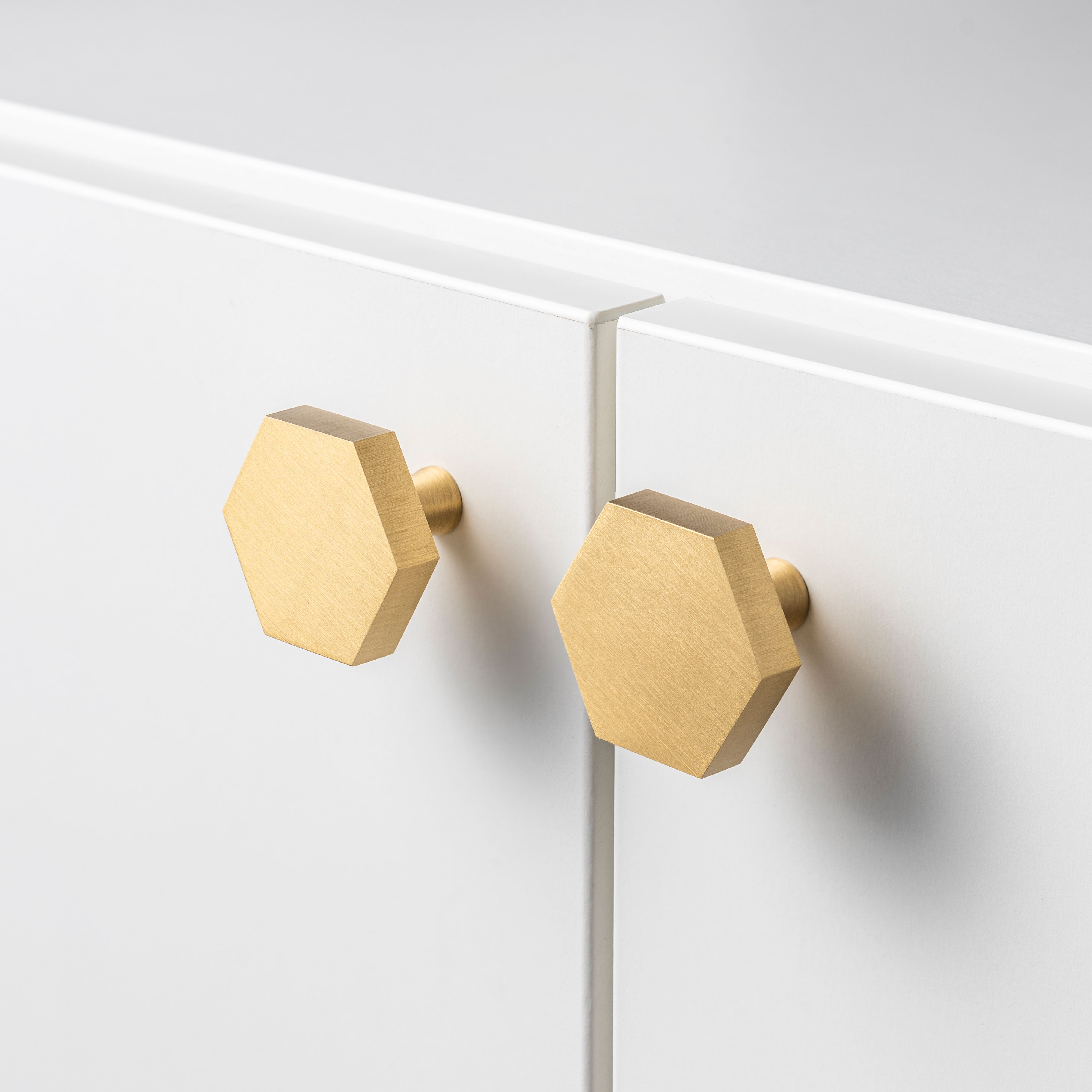 The Hexagon – Knopp, Mässing - Freya Home